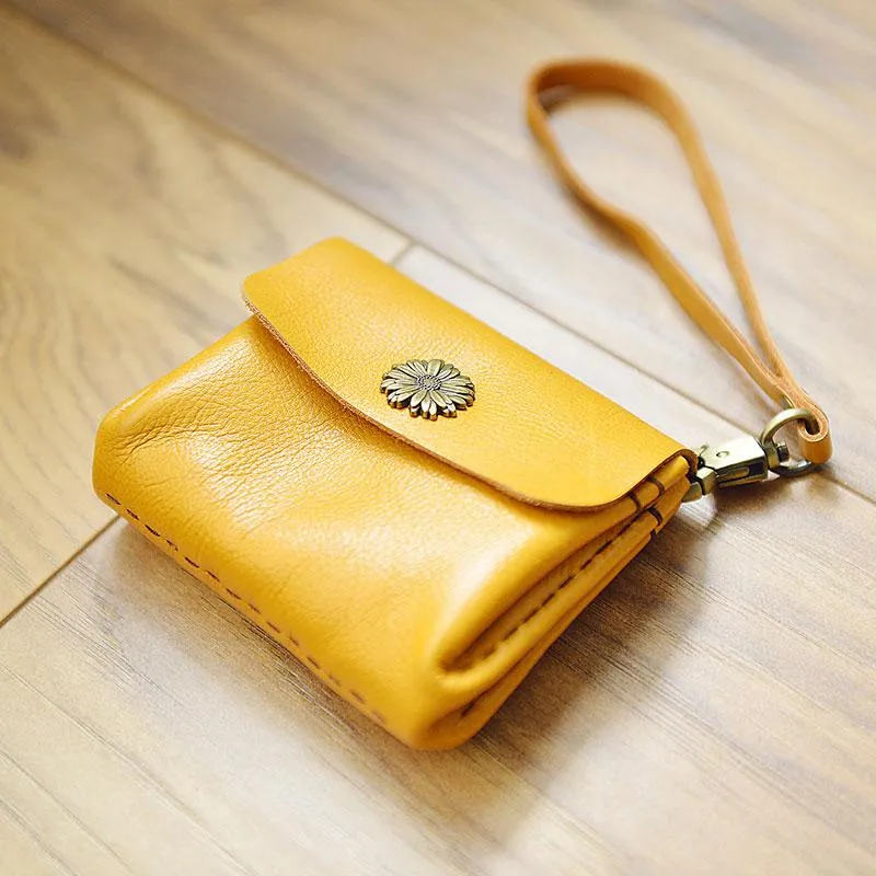 CUTE Accordion Women Card Change Holder HANDMADE LEATHER Pouch PERSONALIZED MONOGRAMMED GIFT CUSTOM Small Wallet