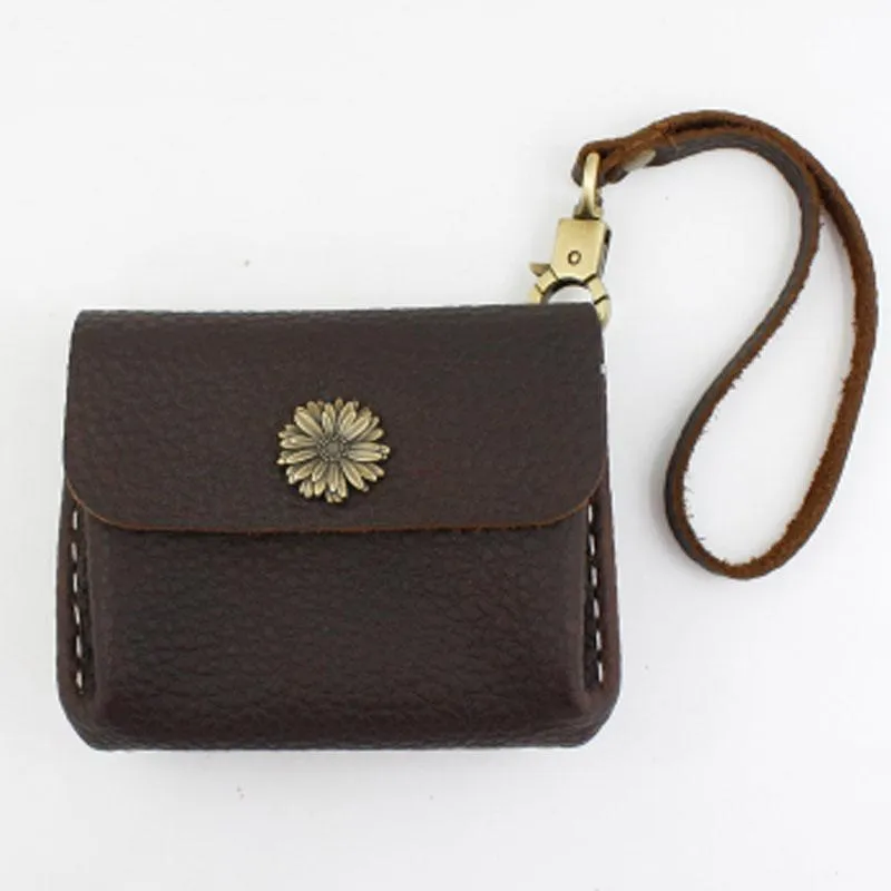 CUTE Accordion Women Card Change Holder HANDMADE LEATHER Pouch PERSONALIZED MONOGRAMMED GIFT CUSTOM Small Wallet