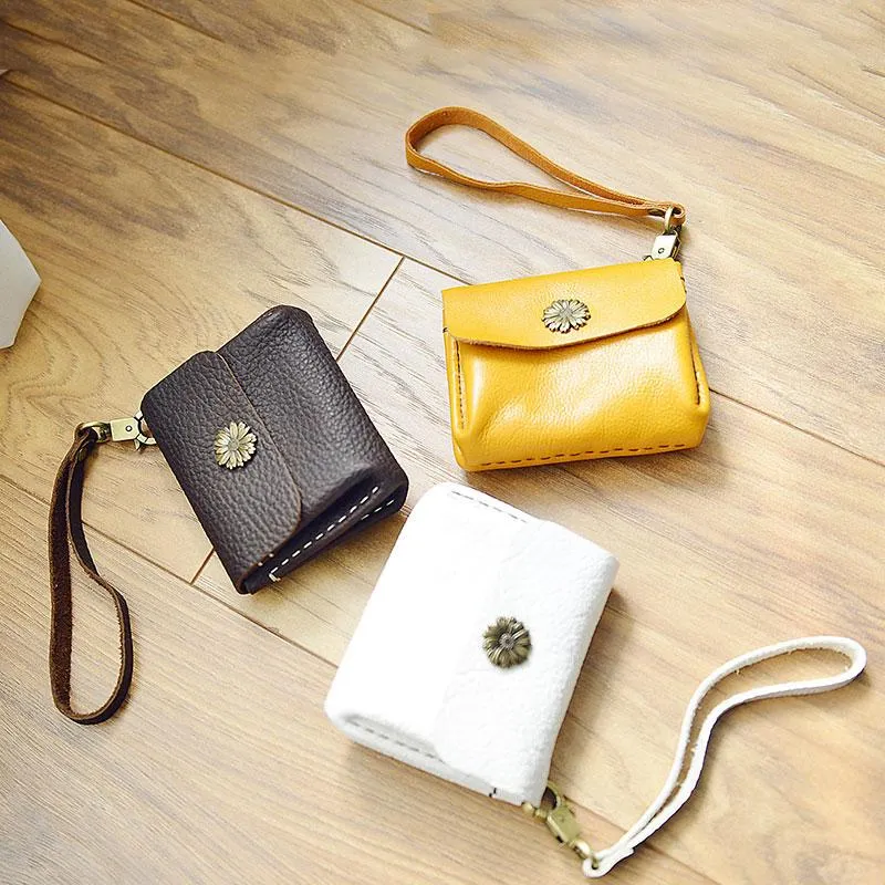 CUTE Accordion Women Card Change Holder HANDMADE LEATHER Pouch PERSONALIZED MONOGRAMMED GIFT CUSTOM Small Wallet