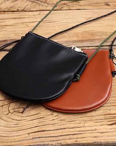 Cute Black LEATHER Side Bag Tassel Saddle WOMEN SHOULDER BAG Slim With Tassel Crossbody Pouch FOR WOMEN