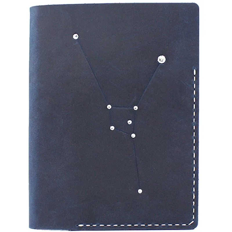 CUTE Women Constellation Passport Wallet LEATHER Blue PERSONALIZED MONOGRAMMED GIFT CUSTOM Wallet