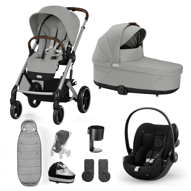 Cybex Balios S Lux Bundle with Cloud G Car Seat & Base - Stone Grey
