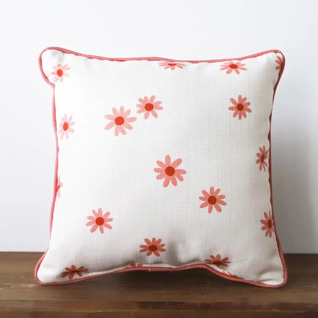 Daisy Pattern Square Pillow