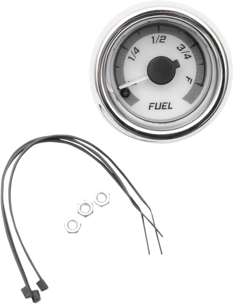 Dakota Digital MVX-8K-F-KG-C MVX-8K Fuel Gauge - Black/Gray Background - Chrome Bezel