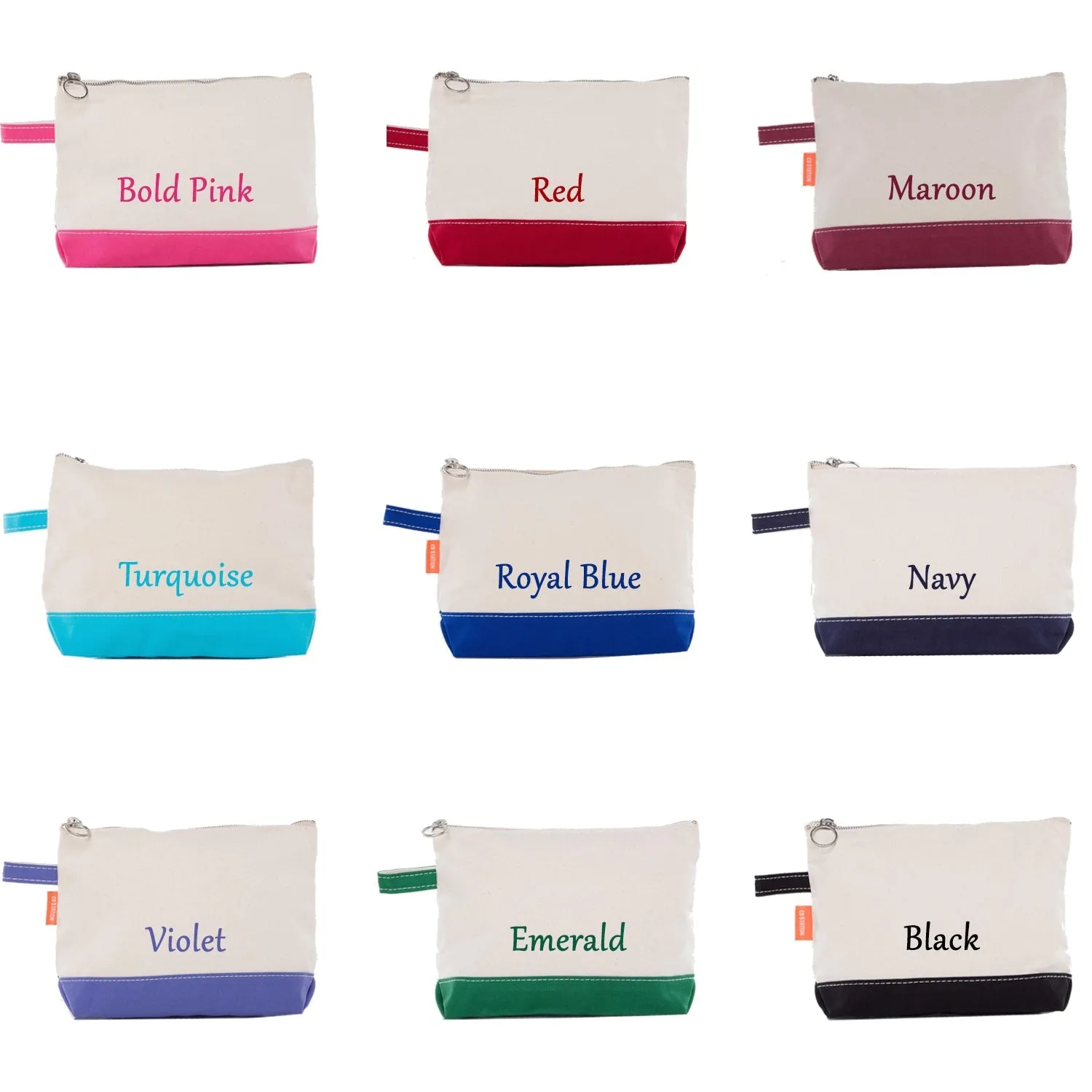 Delta Delta Delta Canvas Cosmetic Bag