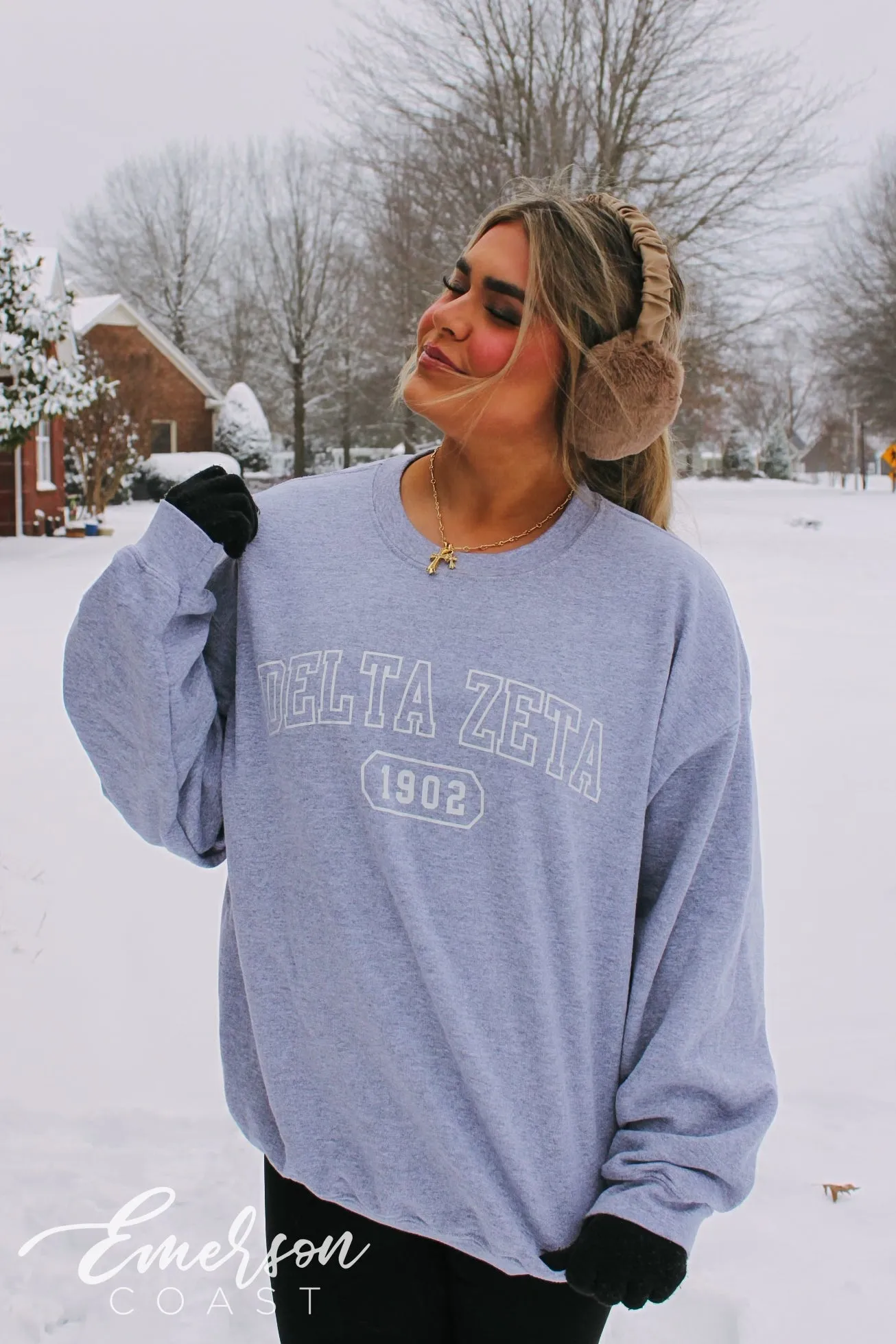 Delta Zeta Athletics Oversized Crew