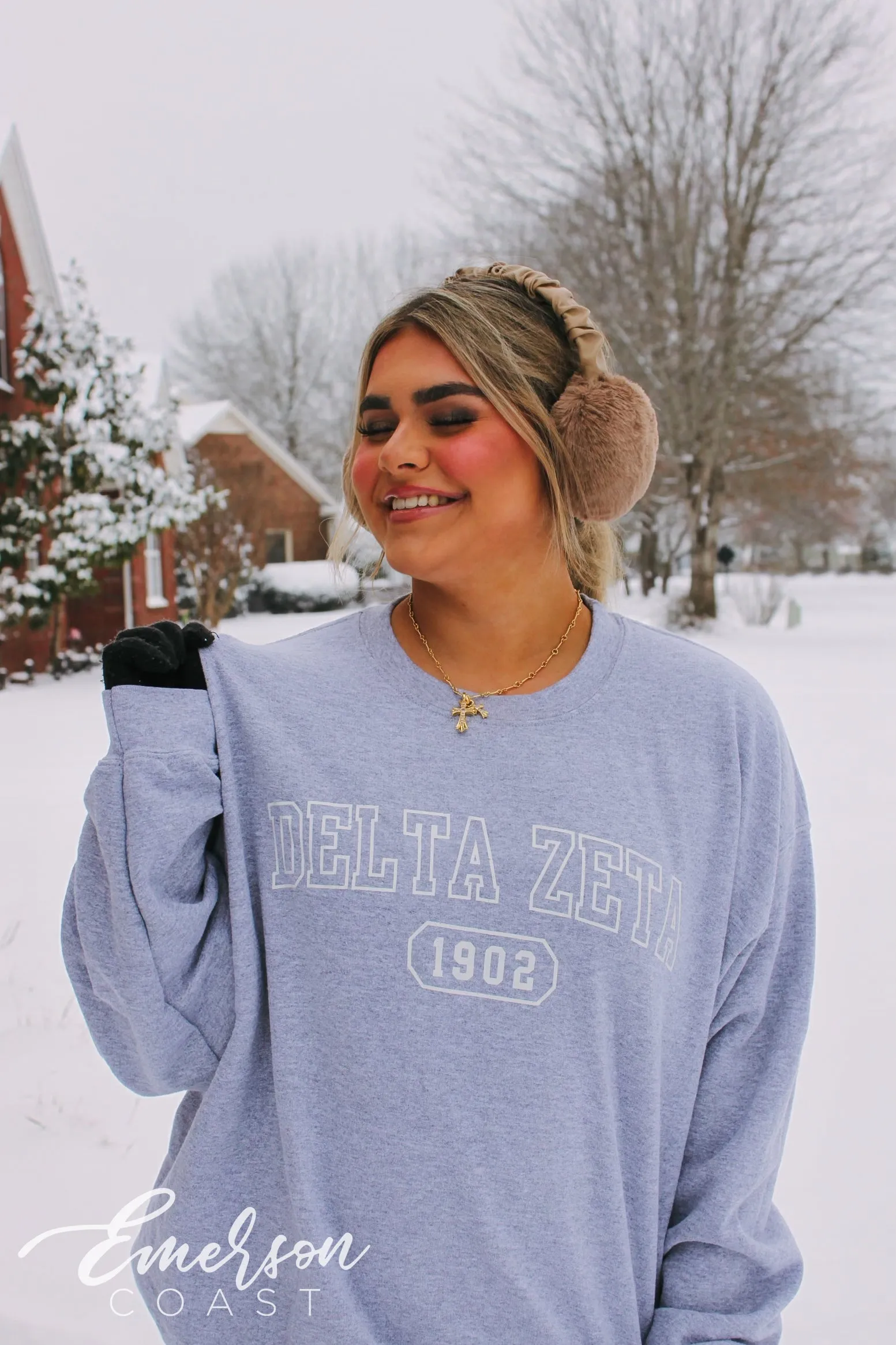 Delta Zeta Athletics Oversized Crew