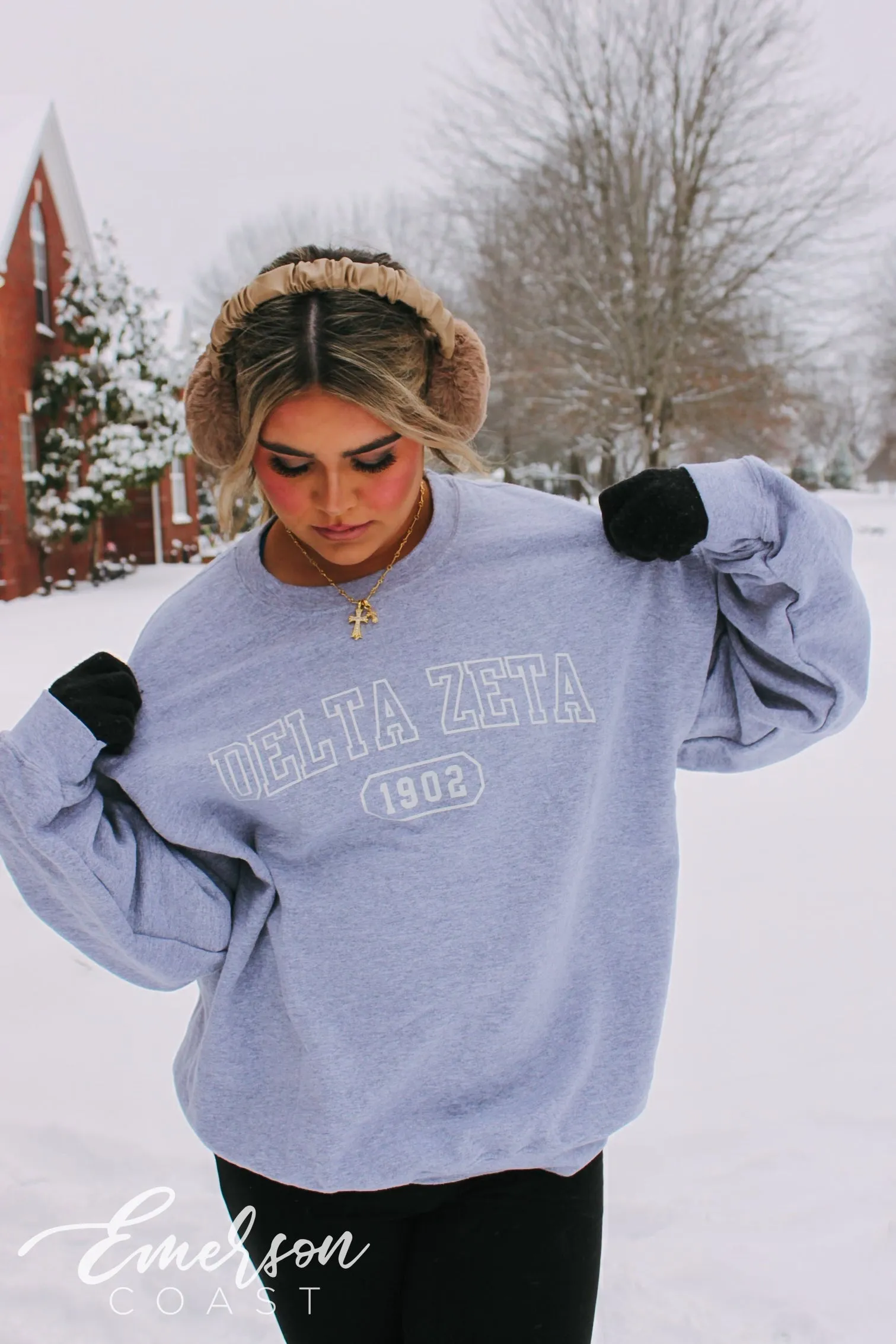 Delta Zeta Athletics Oversized Crew