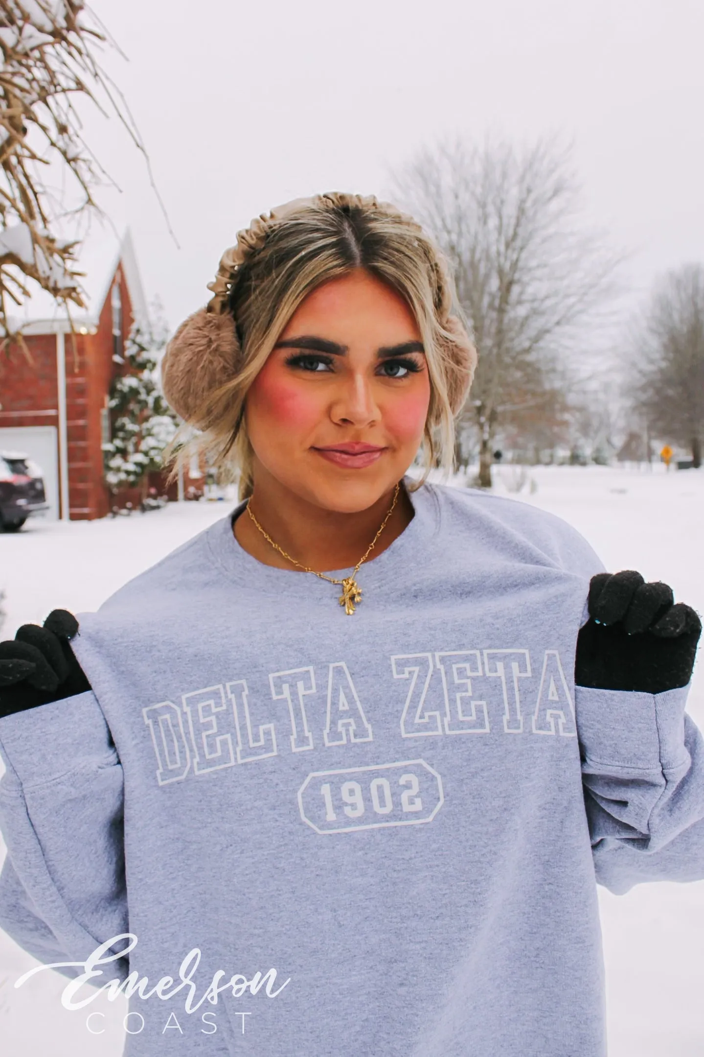 Delta Zeta Athletics Oversized Crew