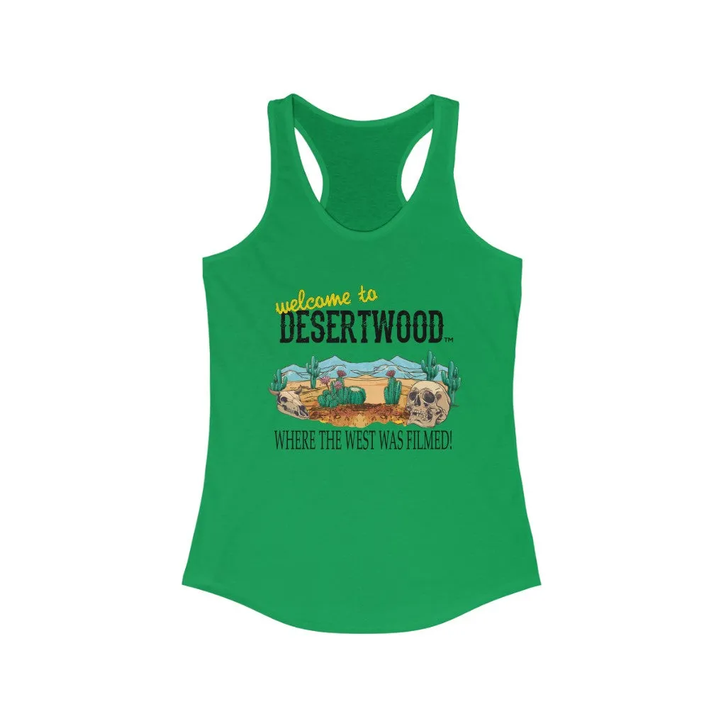 Desertwood Classic "Where The West Was Filmed" Racerback Tank (Sizes run smaller than usual)