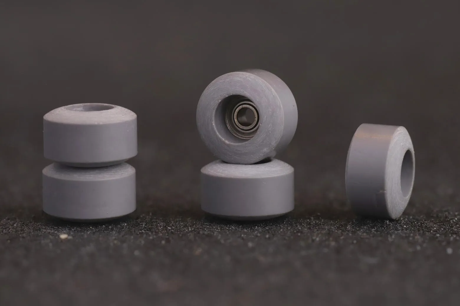 Dirty FB illPills - Slate Grey Urethane Fingerboard Wheels (70D Street Shape)