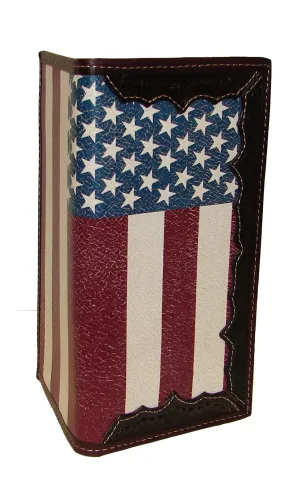 Distressed USA Flag Rodeo Wallet