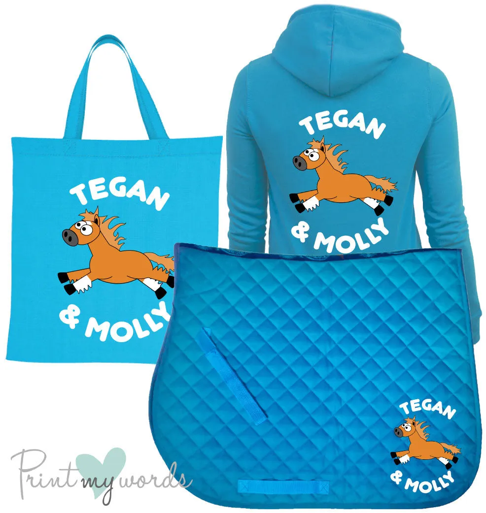 'Dolly' Ladies Personalised Matching Equestrian Set - Plodders Design