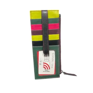 Double Sided Credit Card Holder: Forest Multi