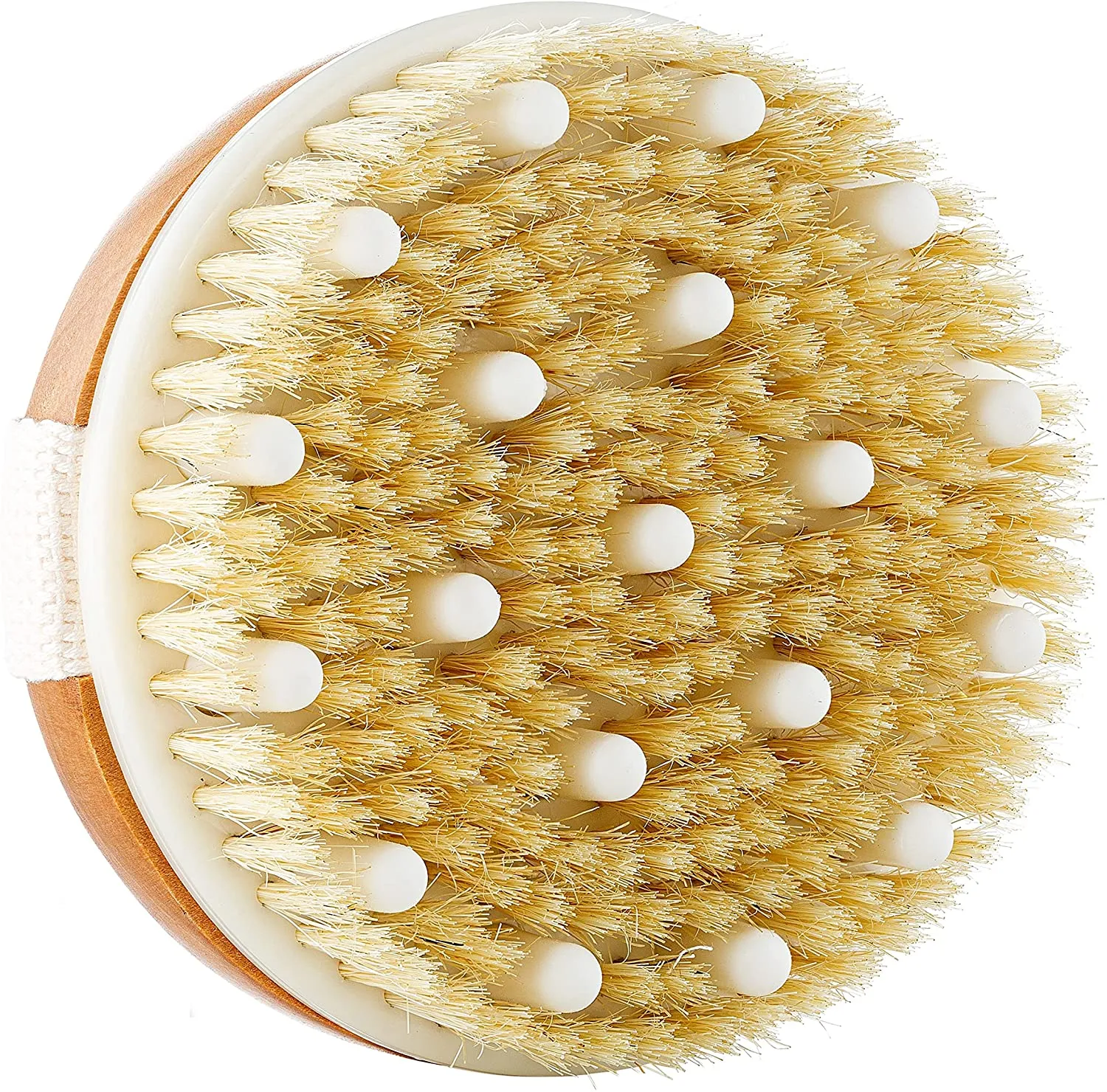 Dry Skin Body Brush - Improves Skin's Health and Beauty - Natural Bristle - Remove Dead Skin and Toxins, Cellulite Treatment, Improves Lymphatic Functions, Exfoliates, Stimulates Blood Circulation