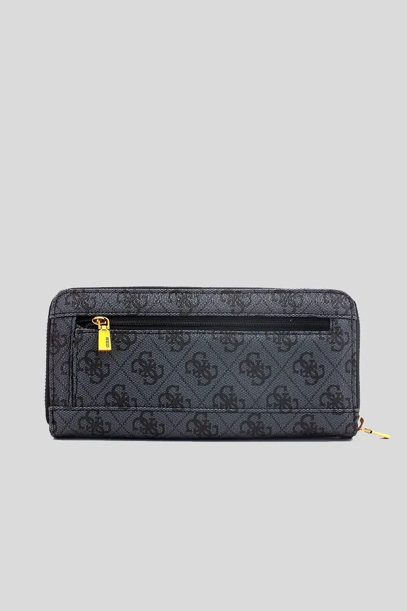 Eco Brenton Slg Lrg Zip Around - Coal Logo