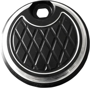 Eddie Trotta Designs TC-105B Fuel Door - Platinum Cut - Black Anodized