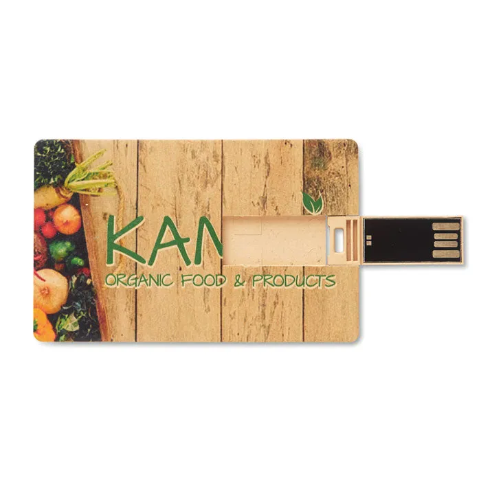Eko USB stick od pšenične slame u obliku kartice, od 1Gb - 32Gb