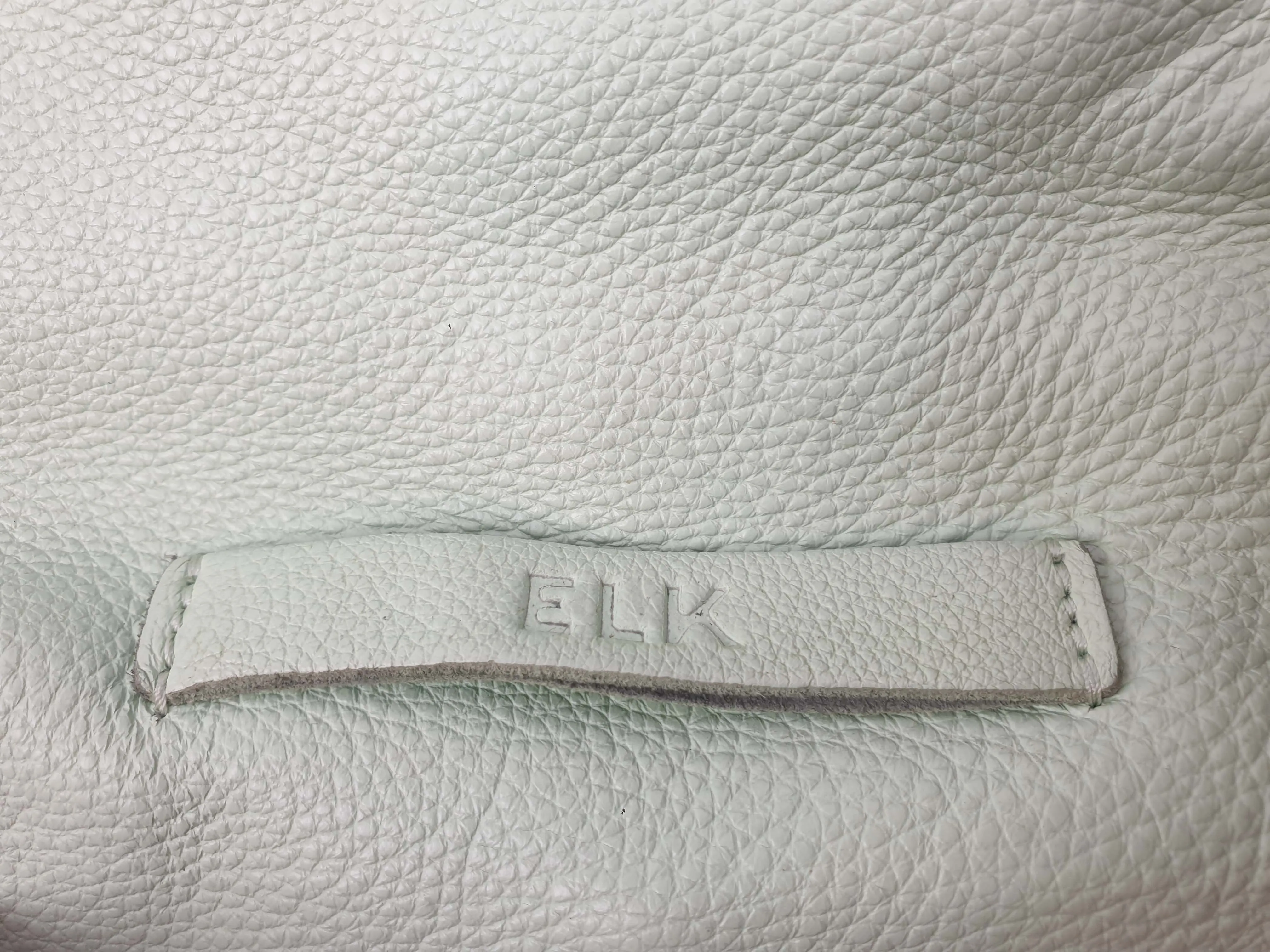 Elk mint green soft leather bag