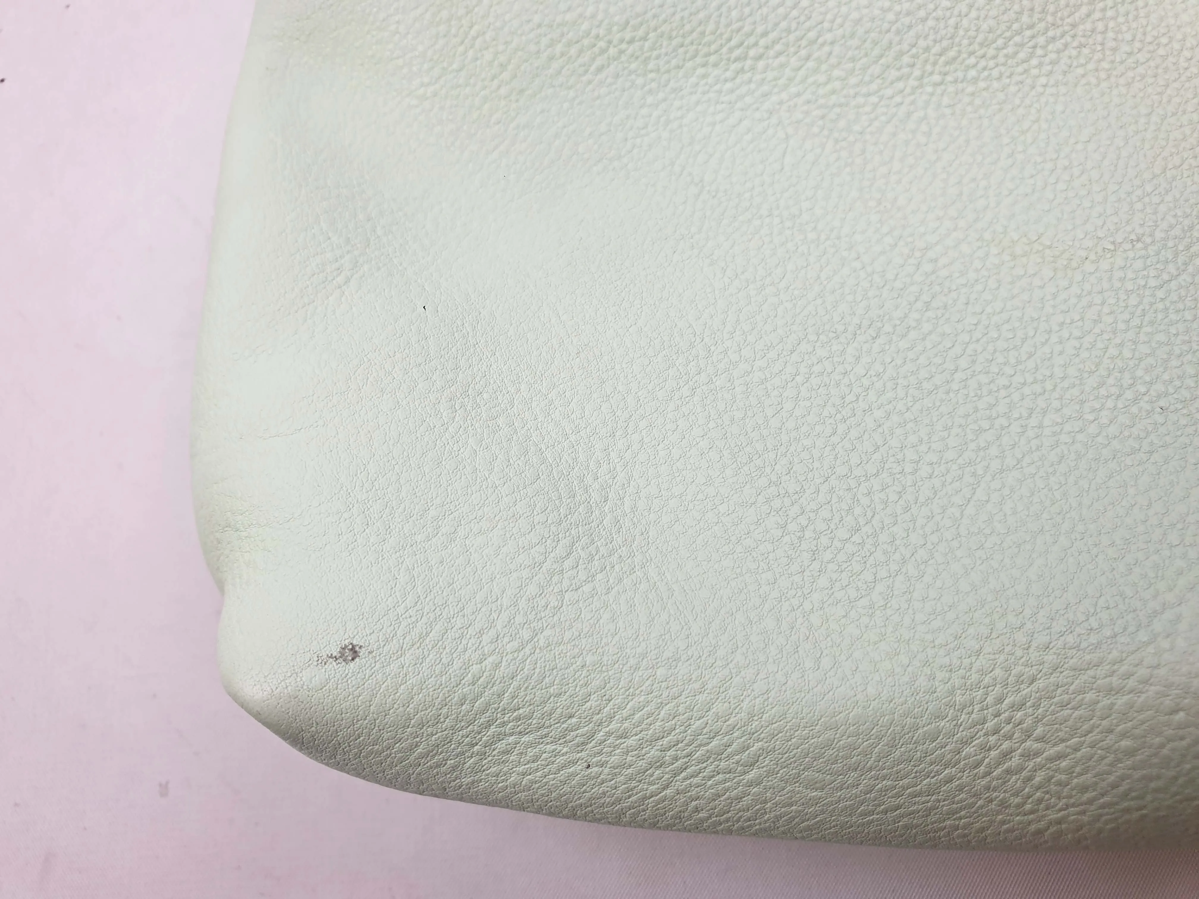 Elk mint green soft leather bag