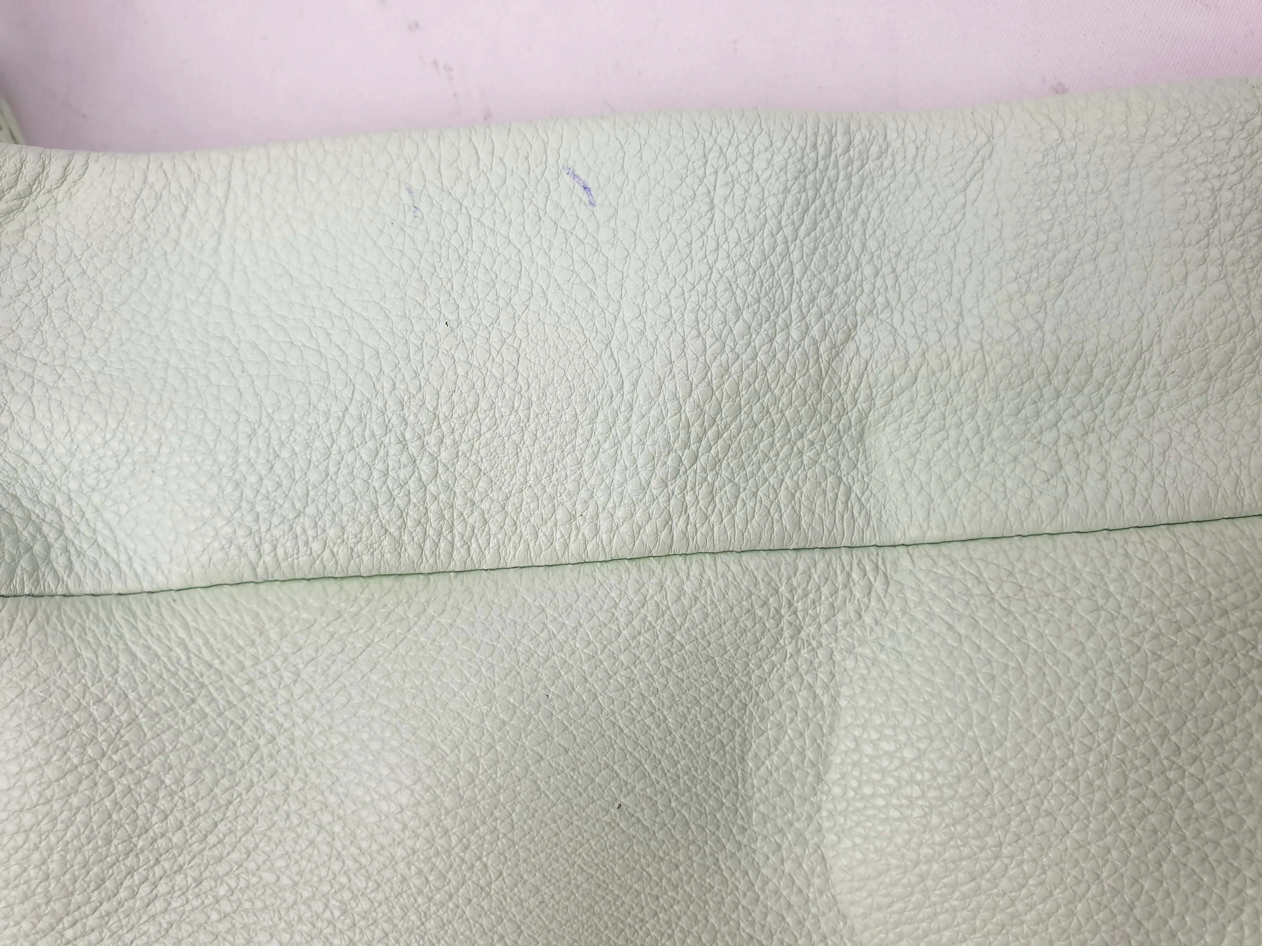 Elk mint green soft leather bag