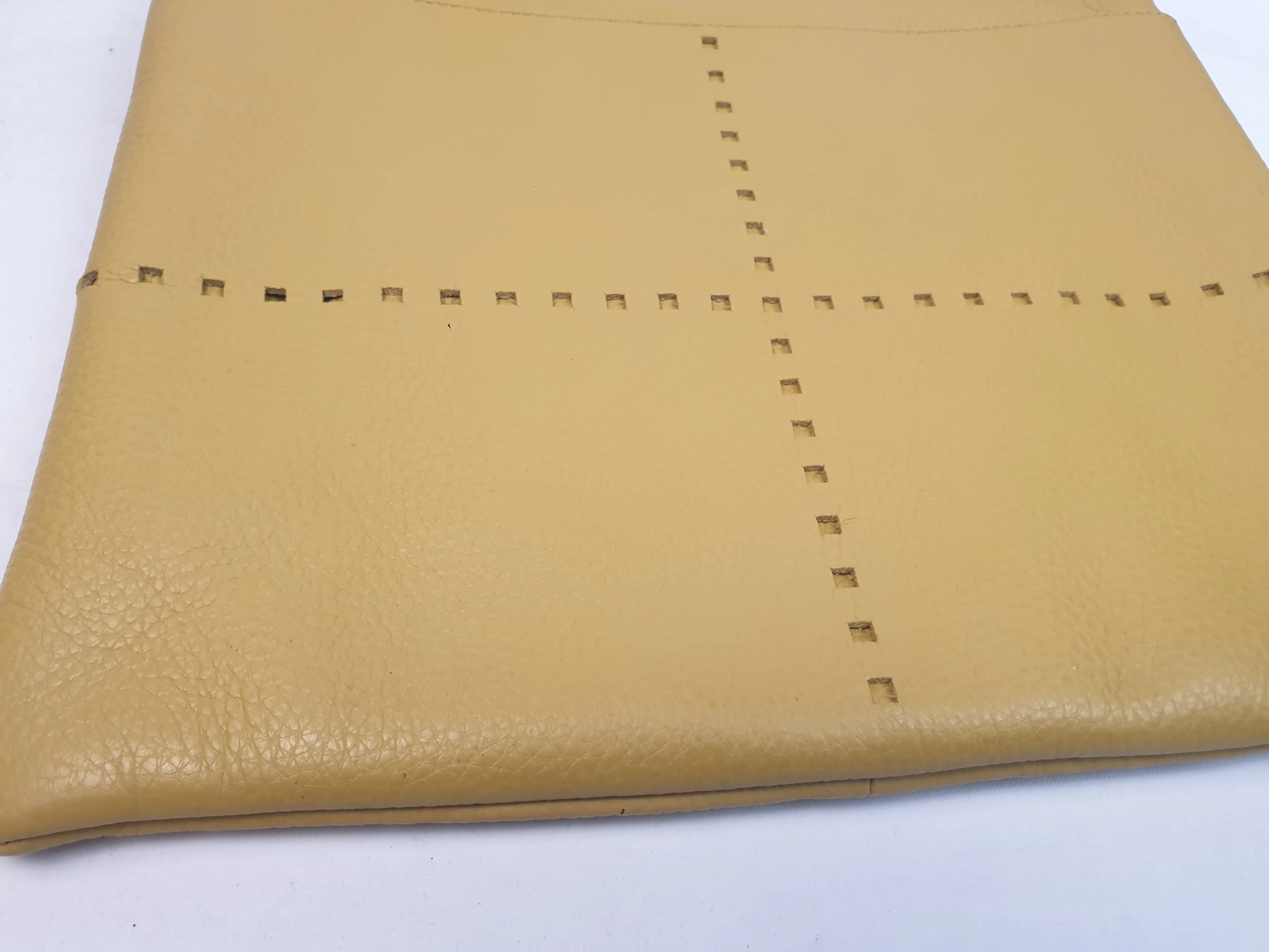 Elk soft leather mustard bag with adjustable strap