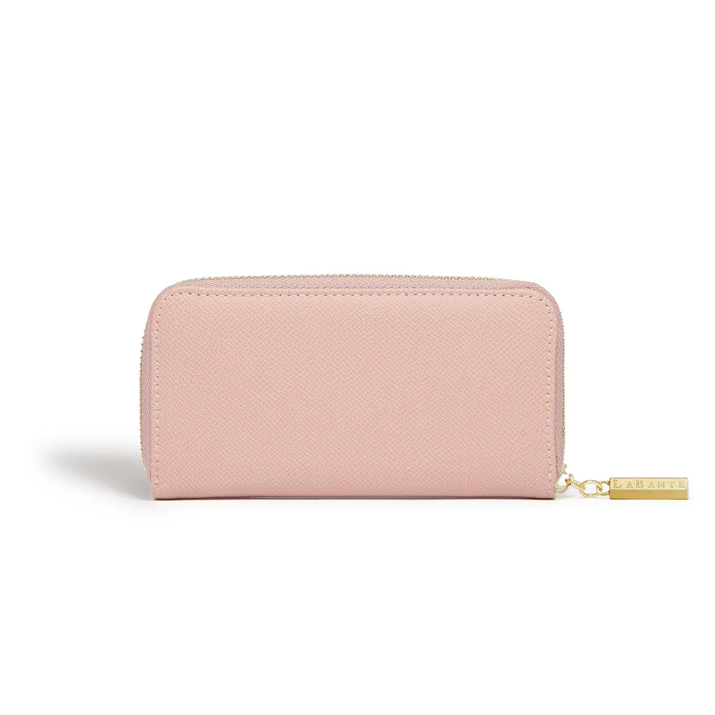 Ellen Vegan Leather Zip Around Wallet | Pink