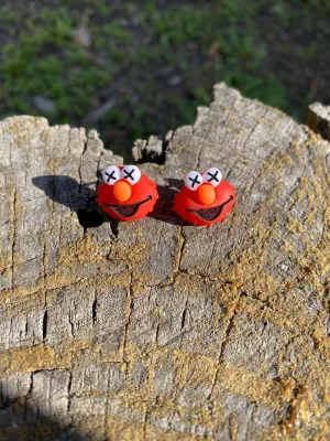 Elmo studs Sesame Street Earrings Gift