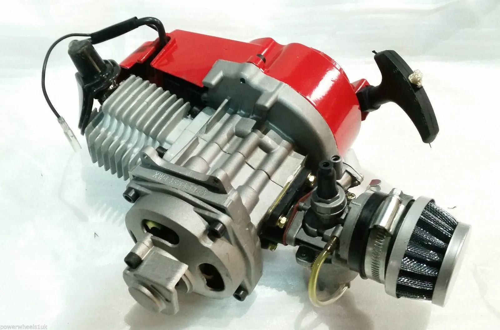 ENG22 ENGINE & CARB AIR FILTER HEAD RED PULL START FOR 49CC MINI MOTO / MINI QUAD BIKE