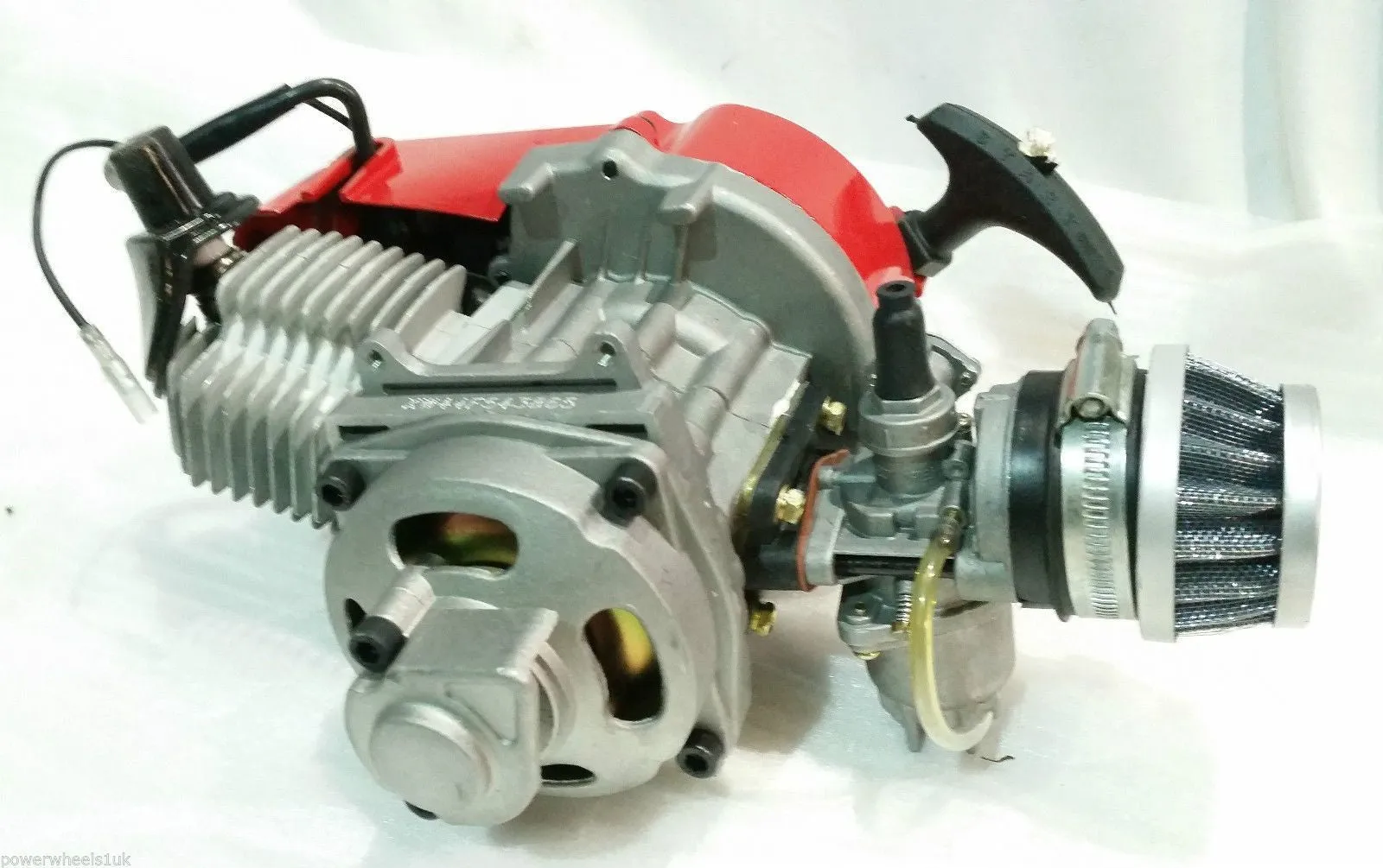 ENG22 ENGINE & CARB AIR FILTER HEAD RED PULL START FOR 49CC MINI MOTO / MINI QUAD BIKE