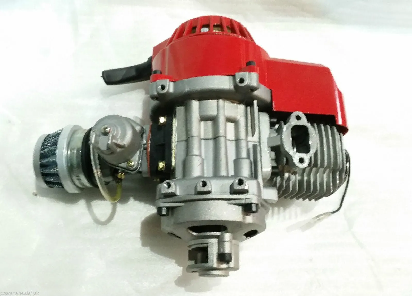 ENG22 ENGINE & CARB AIR FILTER HEAD RED PULL START FOR 49CC MINI MOTO / MINI QUAD BIKE