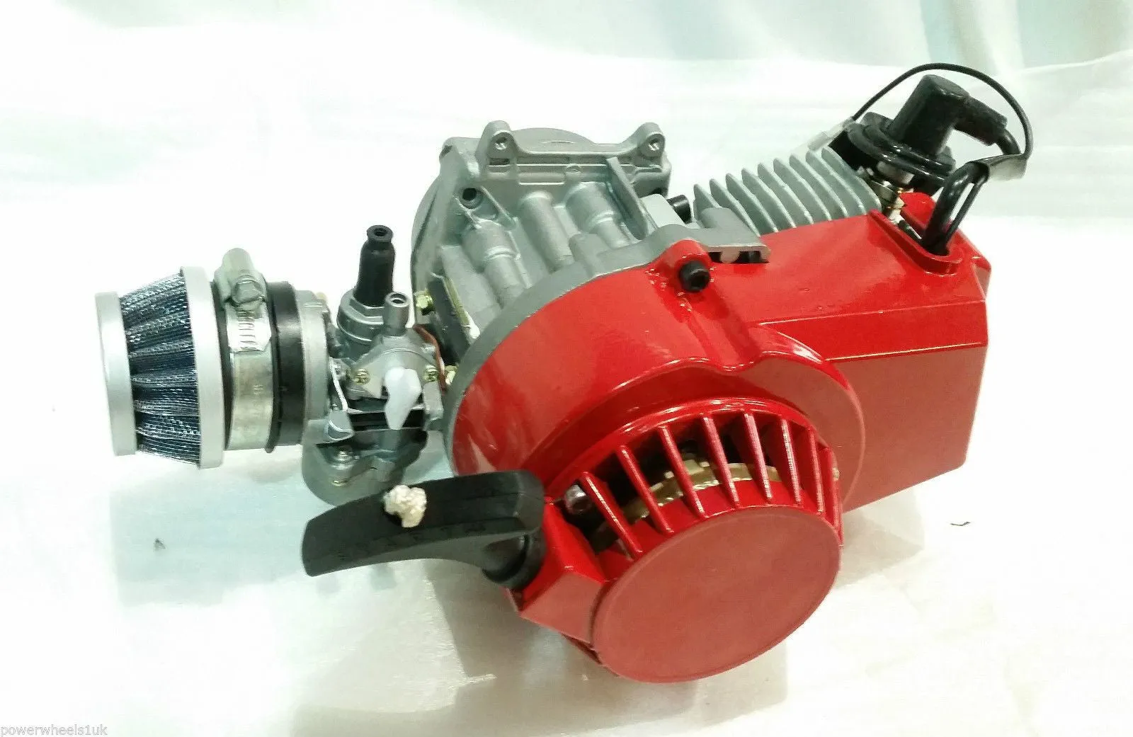 ENG22 ENGINE & CARB AIR FILTER HEAD RED PULL START FOR 49CC MINI MOTO / MINI QUAD BIKE