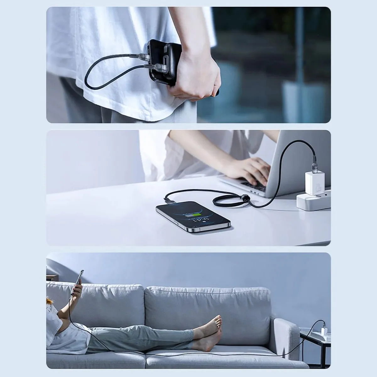 Essager® Kabel USB-C -> Lightning 20W (iPhone, iPad, etc.), Oplot