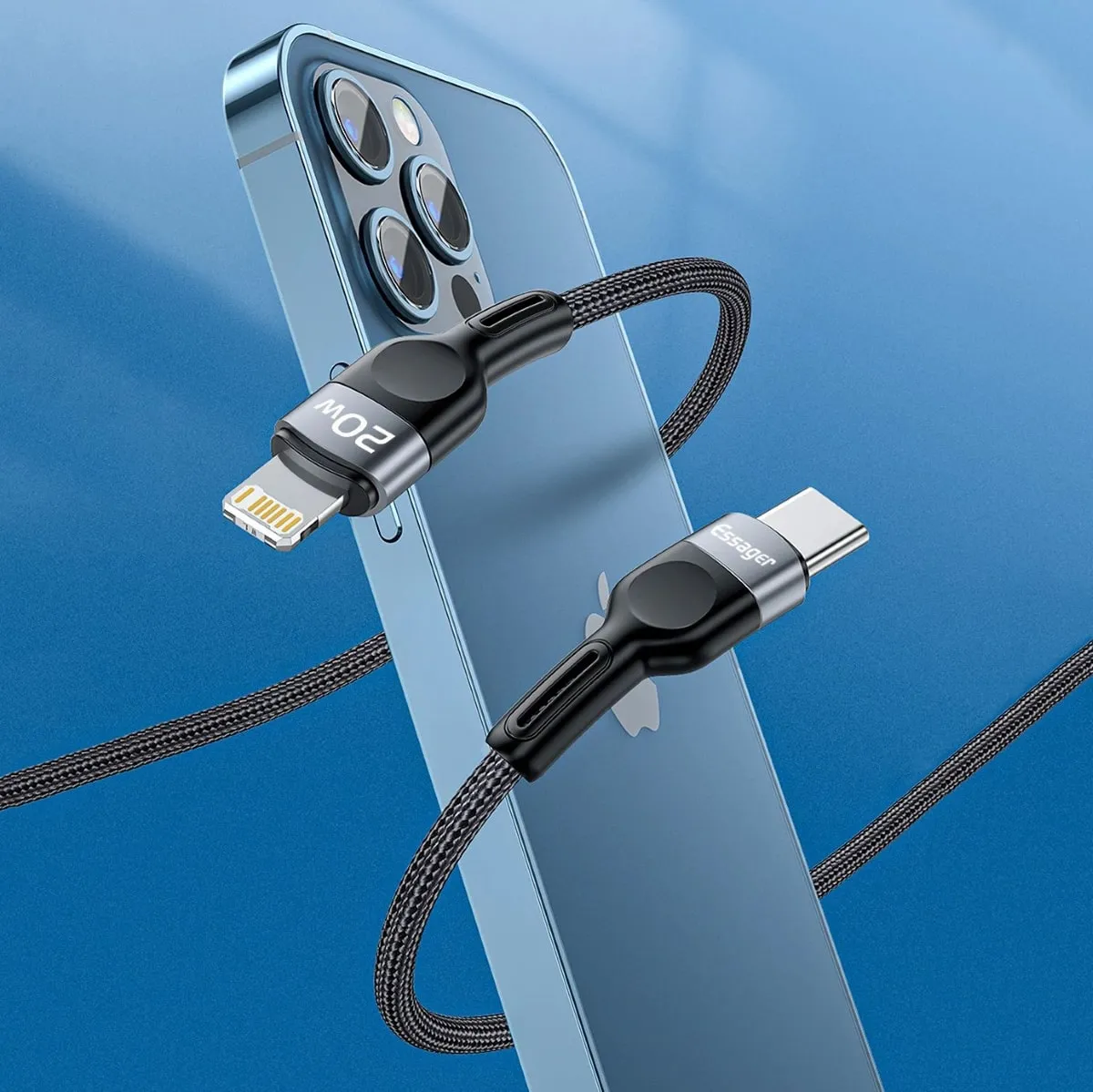 Essager® Kabel USB-C -> Lightning 20W (iPhone, iPad, etc.), Oplot