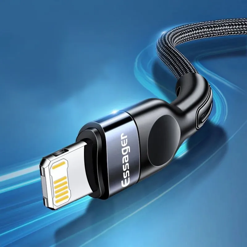 Essager® Kabel USB-C -> Lightning 20W (iPhone, iPad, etc.), Oplot