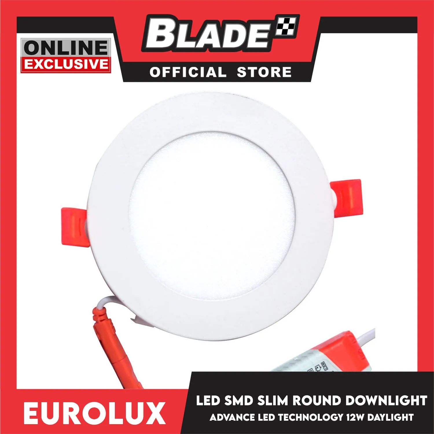Eurolux OPUS LED SMD Slim Round Downlight 6 Inches 1200 lumens 12 watts (Daylight)