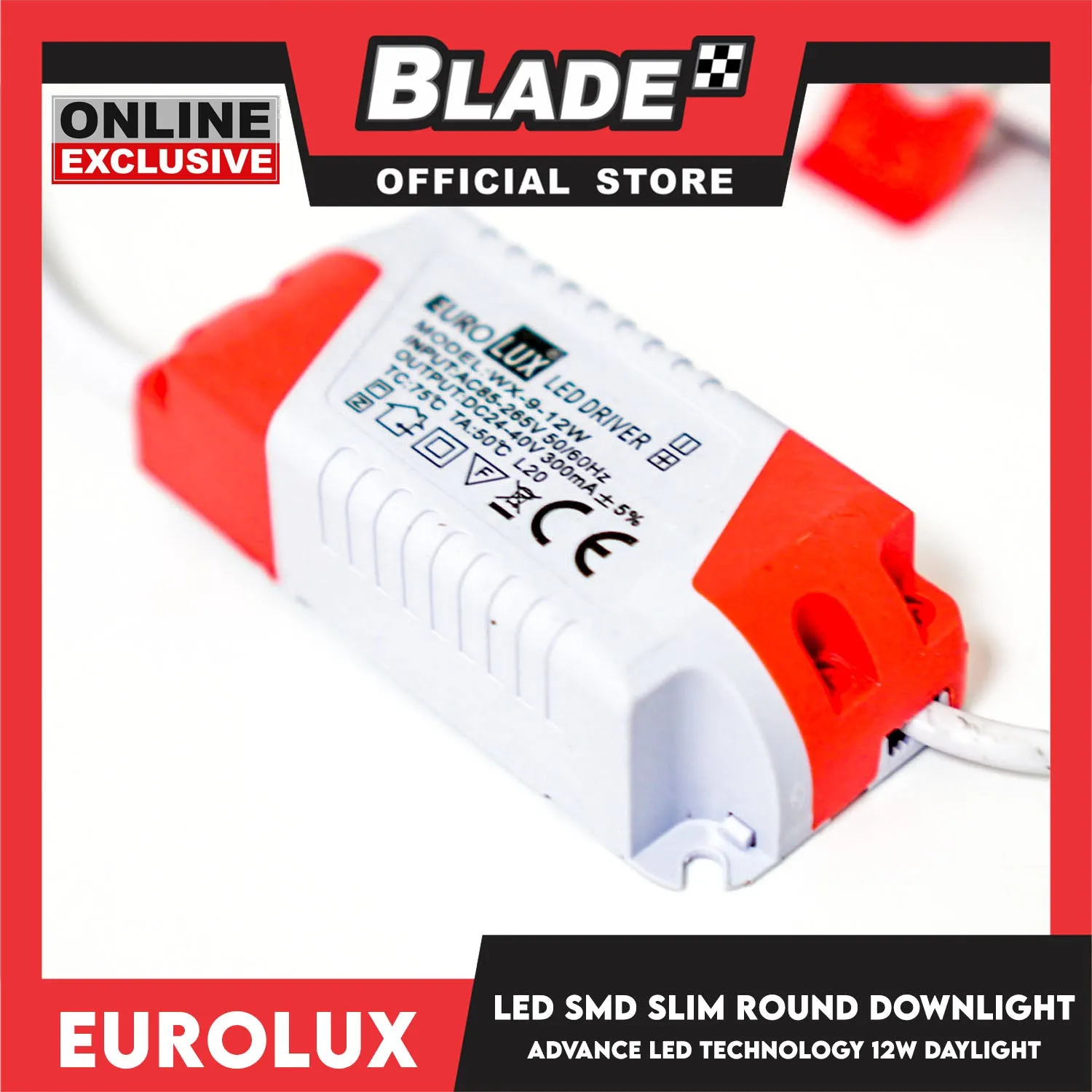 Eurolux OPUS LED SMD Slim Round Downlight 6 Inches 1200 lumens 12 watts (Daylight)