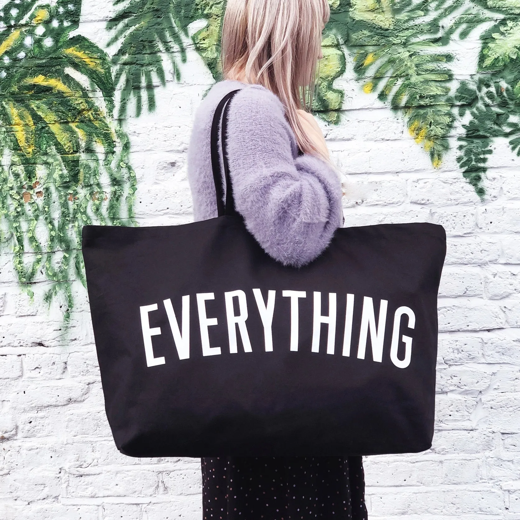 Everything - Black REALLY Big Bag by Alphabet Bags