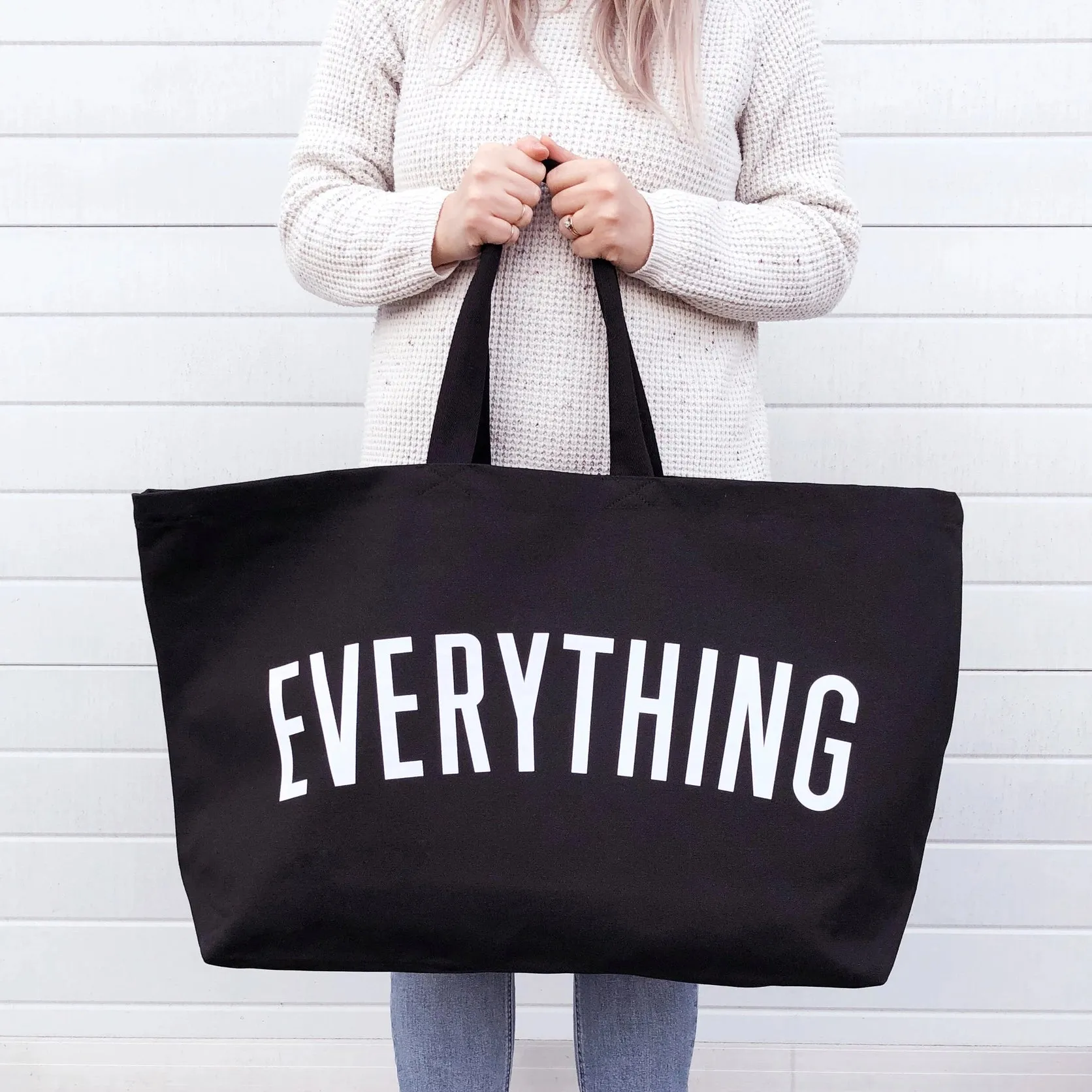 Everything - Black REALLY Big Bag by Alphabet Bags