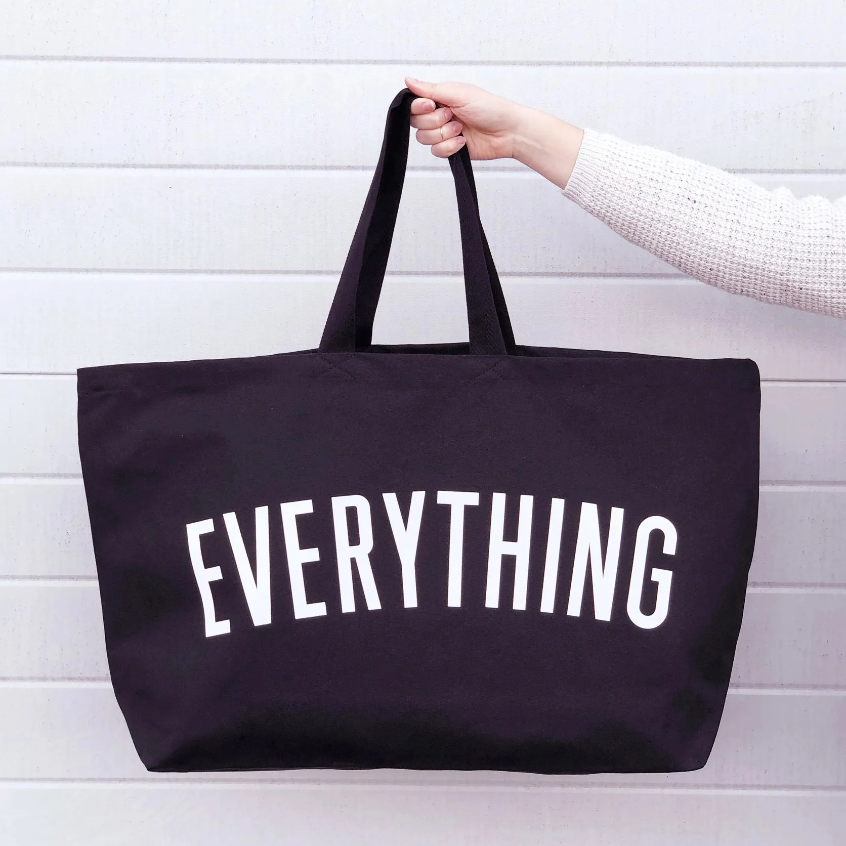 Everything - Black REALLY Big Bag by Alphabet Bags