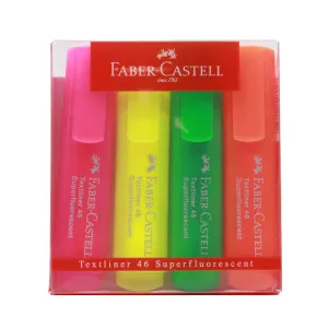 Faber-Castell - Textliner 1546 Fluorescent - Wallet of 4