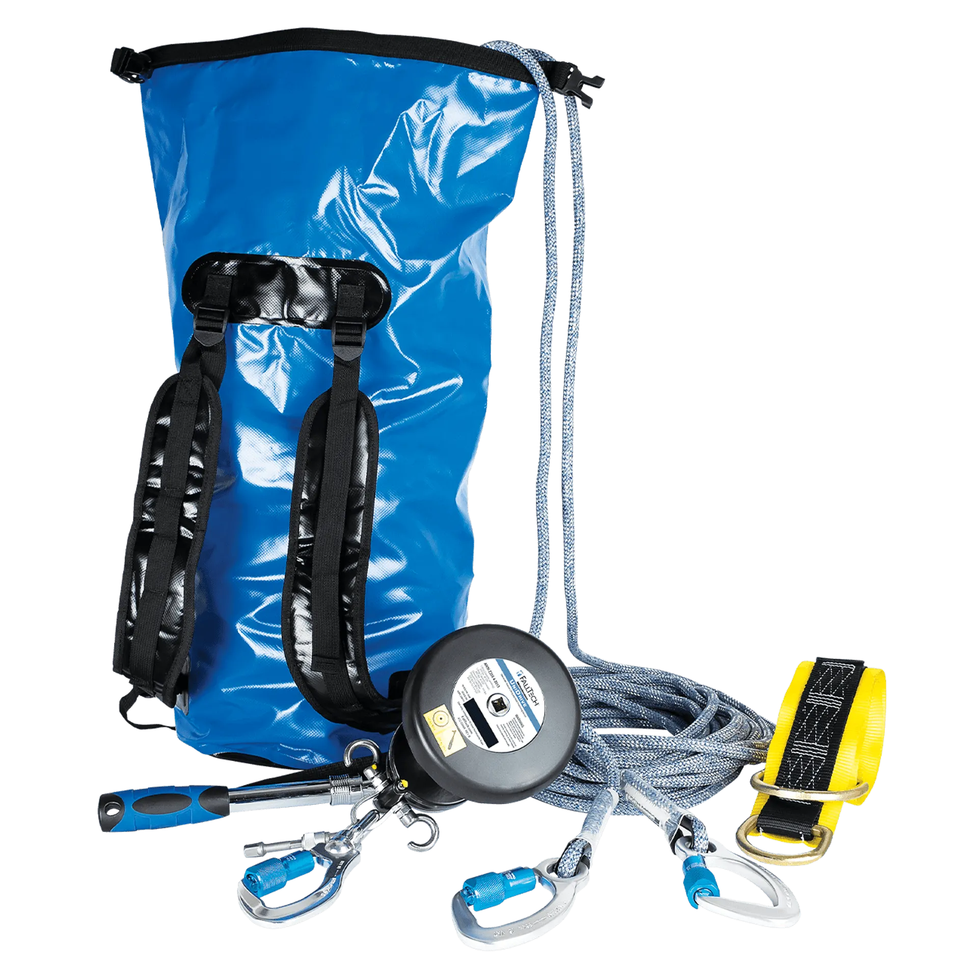 FallTech 6814150K Rescue and Descent Worksite Kit with Storage Bag, 150ft