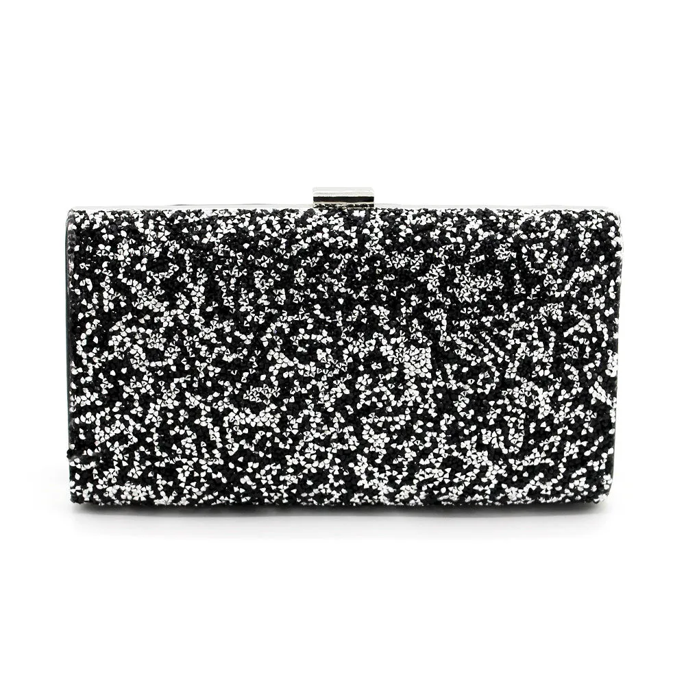 Fashion Square Box Diamond Women's Bag Clutch Diamond Dinner Bag Bride Hand Bag Square