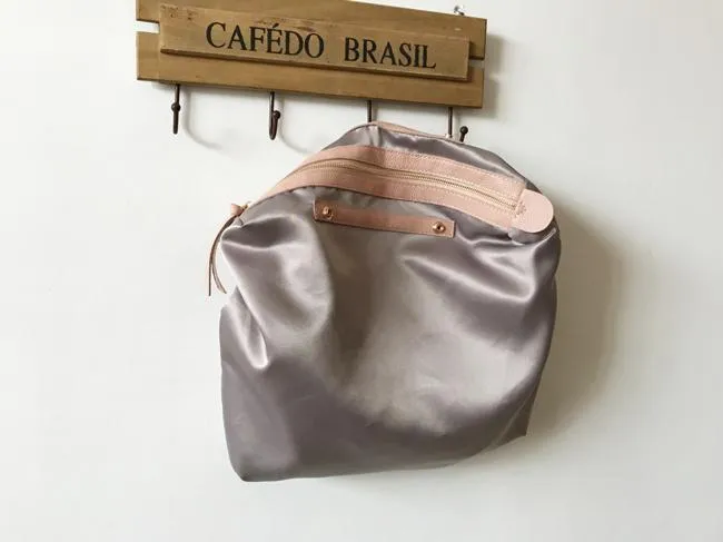 Fashion Womens Light Pink Leather Oversize Tote Bag Pink Shoulder Tote Bag Pink Handbag Tote For Women