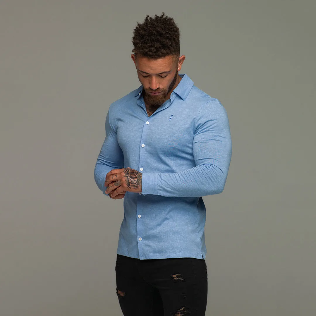 Father Sons Super Slim Baby Blue Jersey - FSH04 (LAST CHANCE)