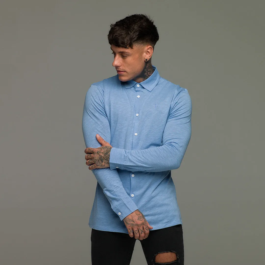 Father Sons Super Slim Baby Blue Jersey - FSH04 (LAST CHANCE)