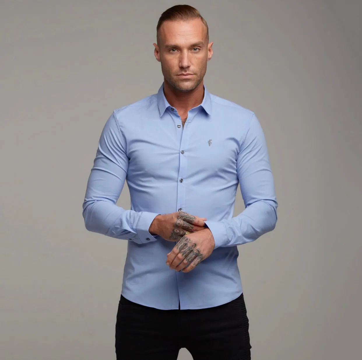 Father Sons Super Slim Stretch Classic Light Blue - FS142