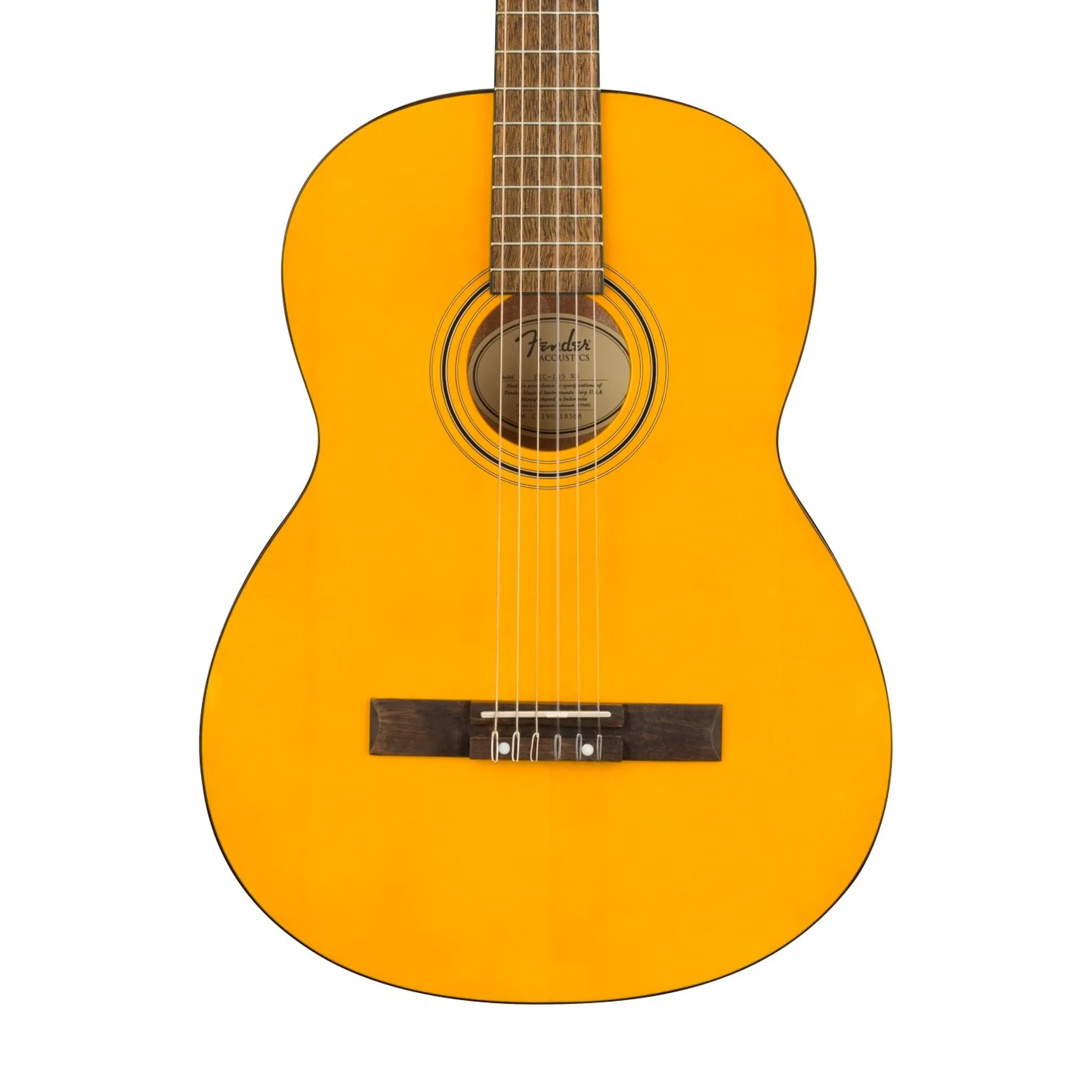 Fender ESC-105 Educational Series Classical Acoustic Guitar, Satin Vintage Natural