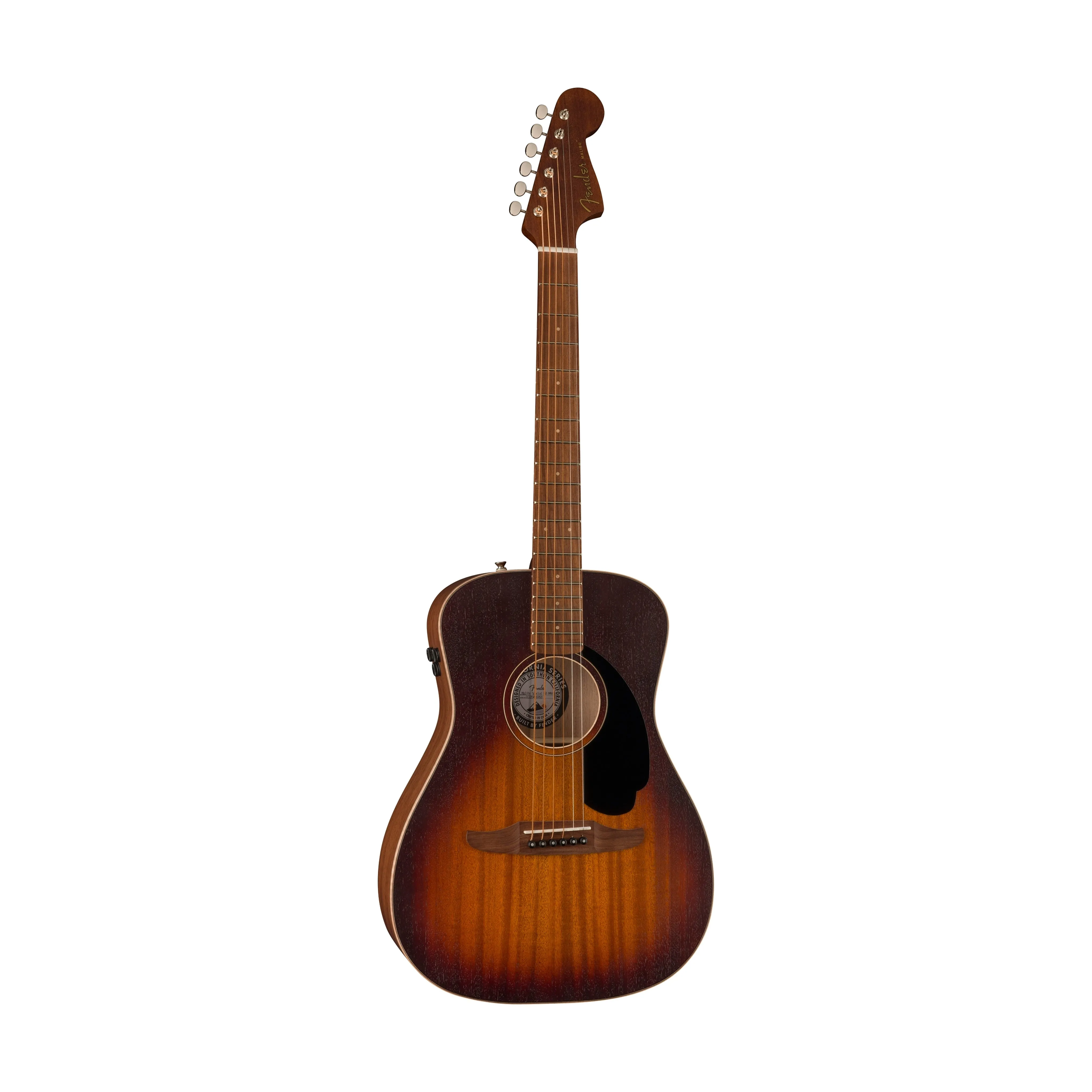 Fender Malibu Special Acoustic Guitar w/Bag, PF FB, Mahogany Top/Honey Sunburst