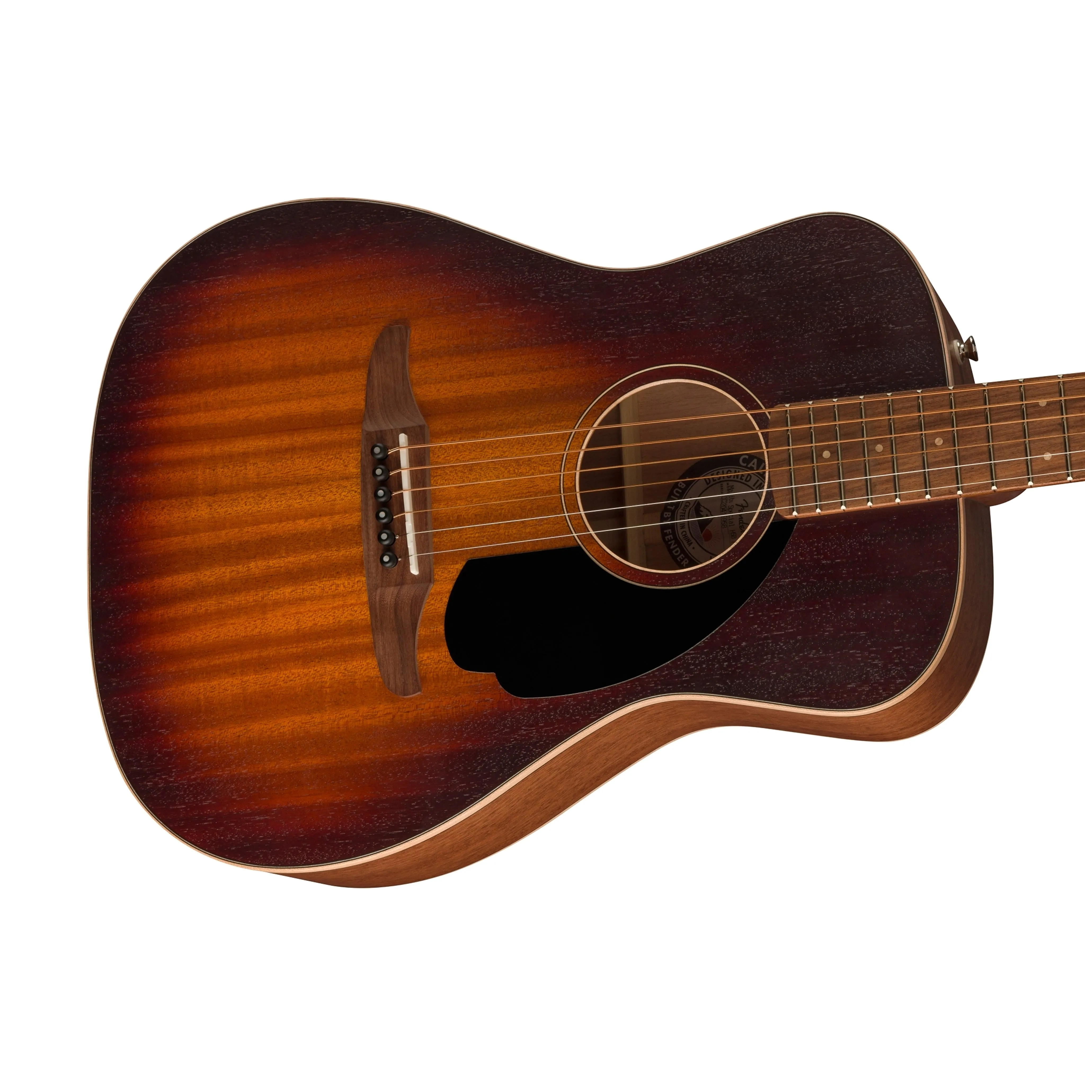 Fender Malibu Special Acoustic Guitar w/Bag, PF FB, Mahogany Top/Honey Sunburst